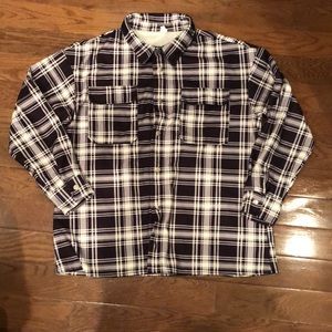 NWOT Chicyea flannel button down shirt